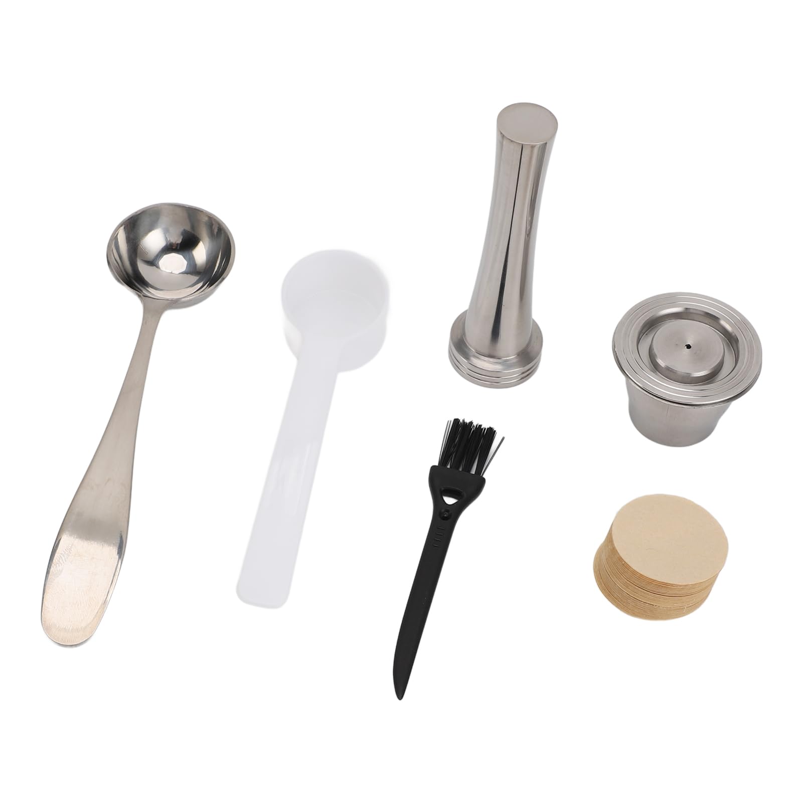 Tampers de cápsulas de café reutilizables de acero inoxidable para oficina en casa