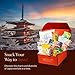 Bokksu Seasons of Japan Snack Box - 1-Piece Tea + 22-Piece Snacks from Japan - Authentic Japanese Food Box with Cookies, Chips, Mochi, Crackers, Tea, and More