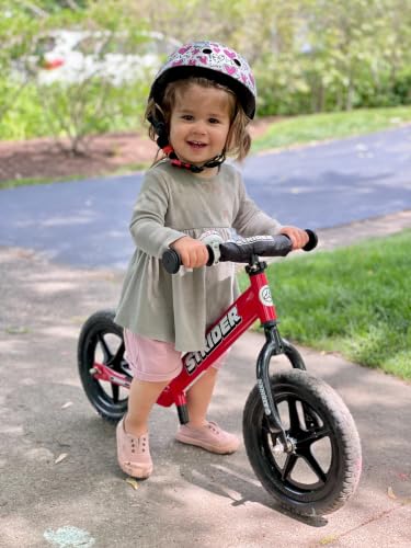 Image of Strider 12 Sport Bike, Red - No Pedal Balance Bicycle for Kids 1 to 4 Years - Includes Safety Pad, Padded Seat, Mini Grips, Flat-Free Tires -Easy Assembly, Tool-Free Adjustments