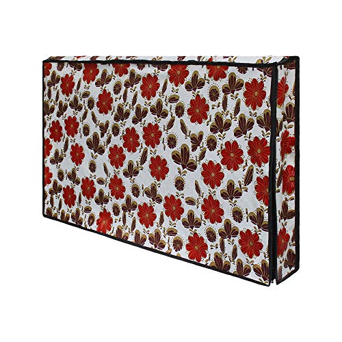 Image of DREAM CARE Double Use - Transparent & Printed Flap - 32 Inches LED TV Cover, Waterproof LED TV Cover for (LG, Samsung, Vu, Mi, Realme, TCL, Croma), SA20