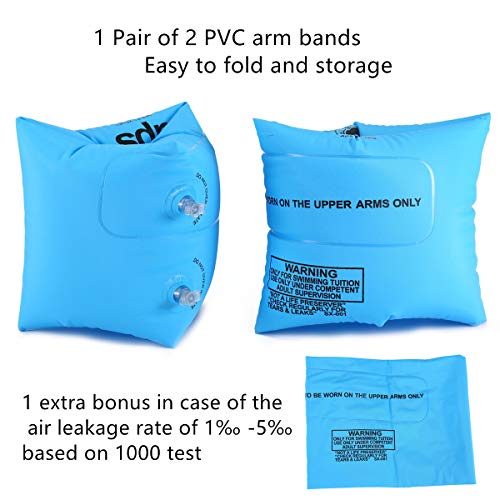 Wowelife Arm Floaties Inflatable Swim Arm Bands Floater Sleeves