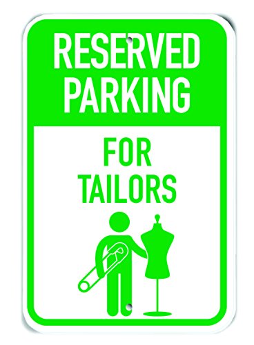 Panneau Resevered Parking for Tailors 30,5x45,7 cm haute visibilité extérieur