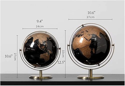 Miniatura 2 de Globe The Latest World Globe Black Ocean Globe Infantil Educativo Interactivo Astronomía y Geografía Mapa Globo Globo Globo para Decoración