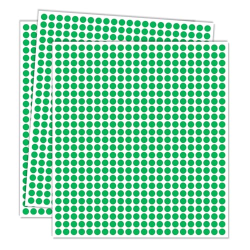 Ouzoustate 1/4" Green Dot Stickers Small Tiny Mini Little Circle Stickers