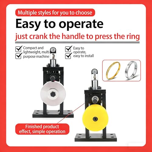 Dobladora de anillos con manivela para joyería de plata y oro 4