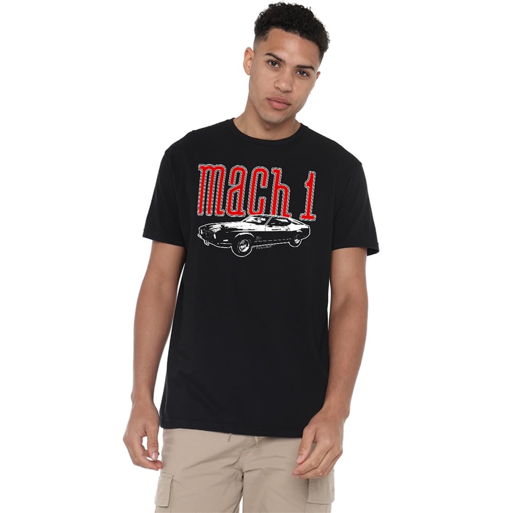 Ford Men's Mustang Mach 1 T-Shirt Black - XXL
