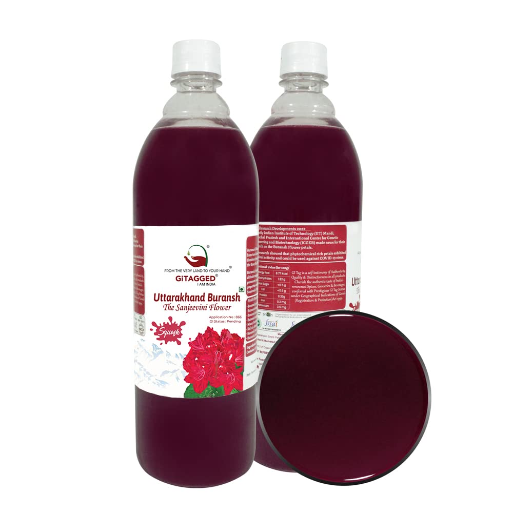 Uttarakhand Buransh SQUASH (The Sanjeevini Flower) – 1Litre GiTAGGED®