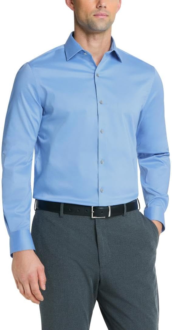 Men's Dress Shirt Ultra Wrinkle Free Neck Sleeve