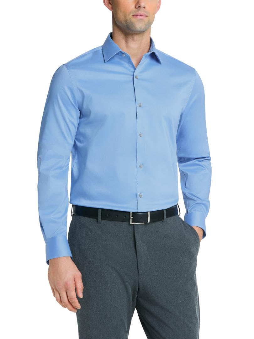 Men's Dress Shirt Ultra Wrinkle Free Neck Sleeve