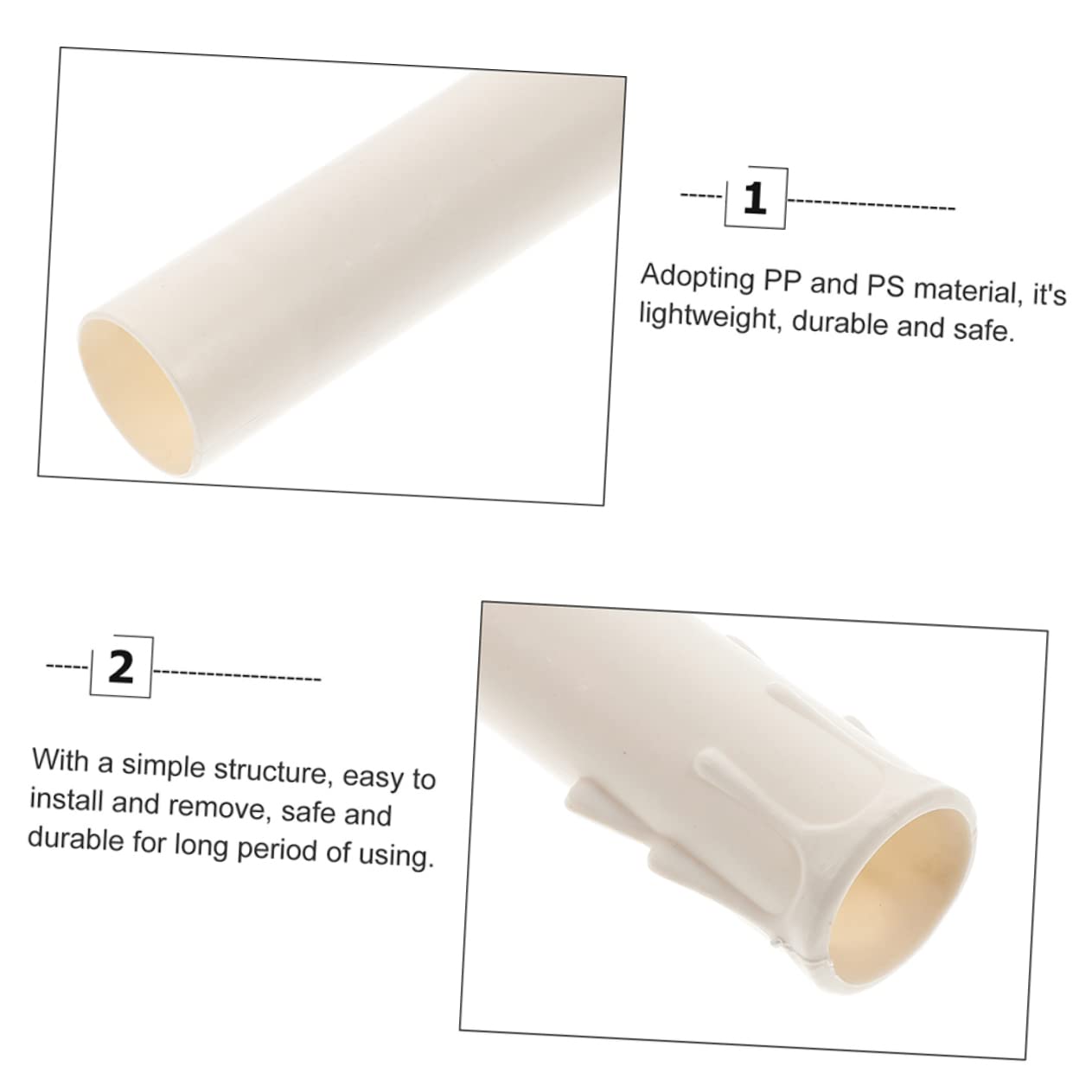 Cache-douilles Design Simple et Moderne Adaptés la Plupart des Ampoules en Pp