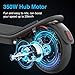 Electric Scooter 350W E-Scooter with App Control, 8.5 inch Honeycomb Tire, 3 Speed Modes Max up to 15.5mph, 18 Miles Long Range, Foldable Kick Scooter for Adults Teens (Maxload.125Kg)