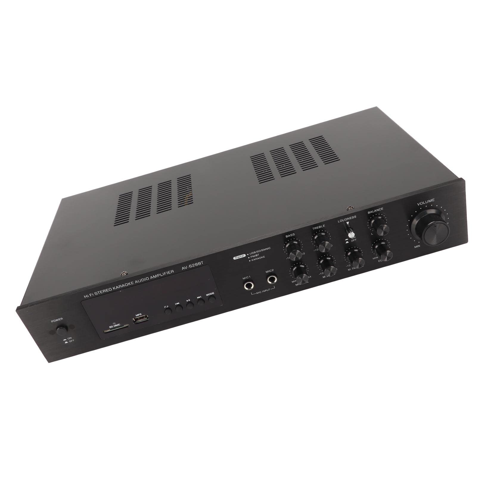 Odbiornik Kina Domowego 5-kanałowe Radio FM 500W Moc Szczytowa Wzmacniacz Samochodowy Kino Domowe do Komputera Odtwarzacz DVD (Wtyczka UE 220 V)