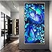 5D DIY Diamond Painting Point de Croix Kit pour Adulte, Papillon Fluorescent Bleu 30x90cm Broderie Diamant Grande Taille kit Plein Forage Strass Diamant Peinture Salon/Chambre/Bureau murale décoration