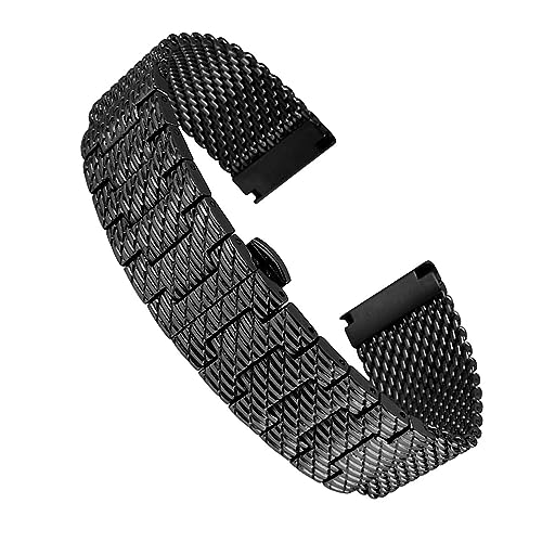 Bracelet de montre en acier inoxydable massif 22 mm pour IWC