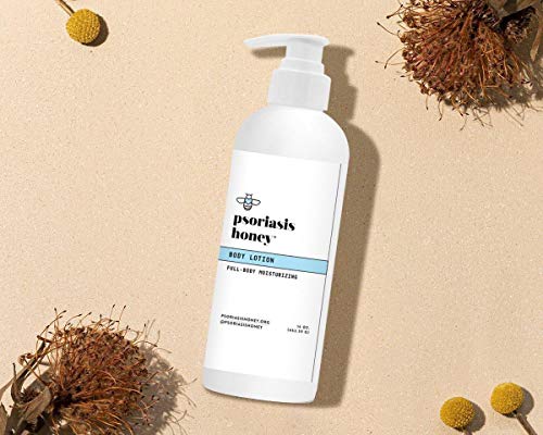Psoriasis Honey Daily Moisturizing Body Lotion, Non-Sticky Lotion For Dry Skin And Rough, Itchy Patches, Aloe Vera, Olive Oil, Colloidal Oatmeal And Mango Butter As Natural Skin Moisturizers (16Oz) #TOP2