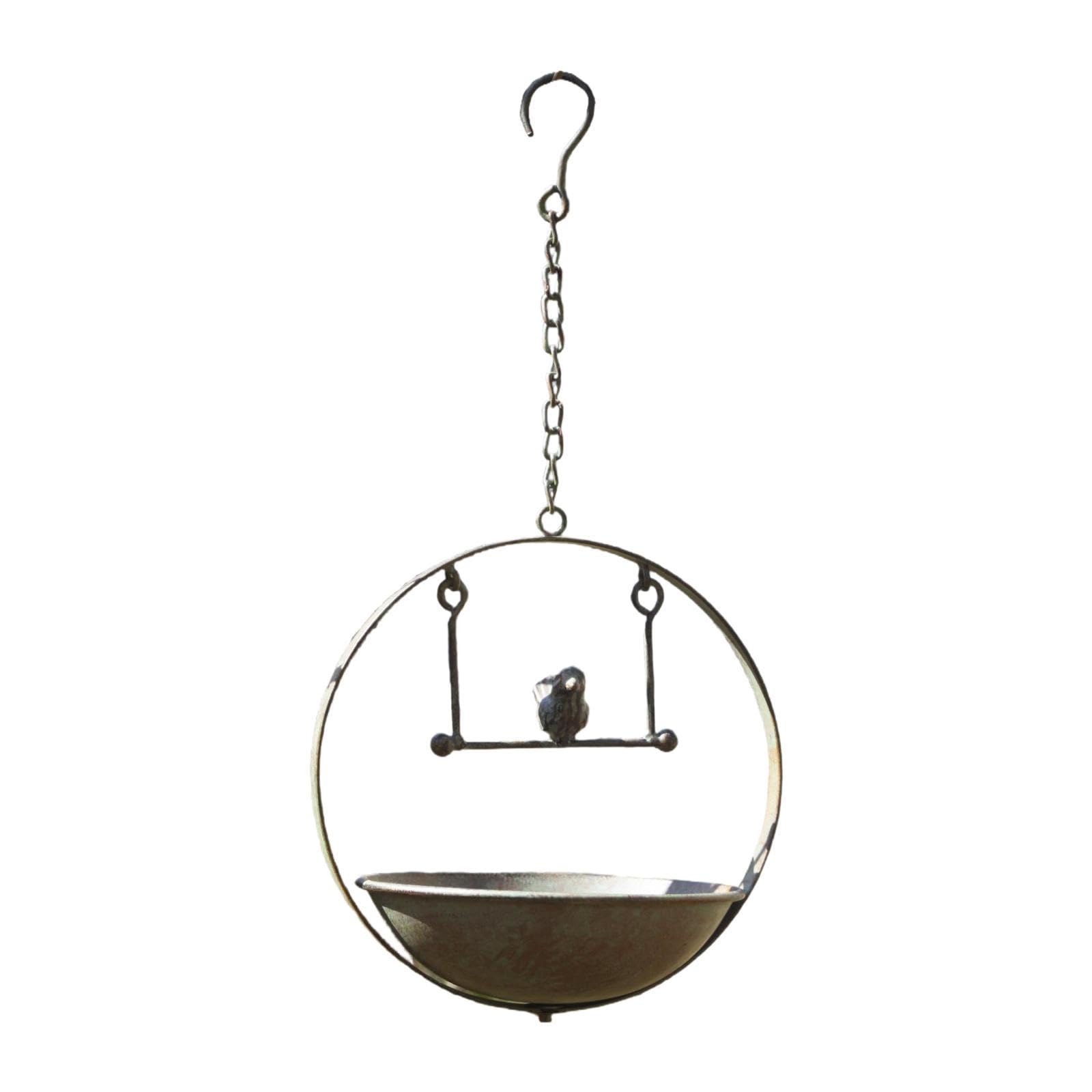 残1。アイアン製　バードフィダー Amazon.co.jp: Sdlnklm アイアンハンギングバードバースバード