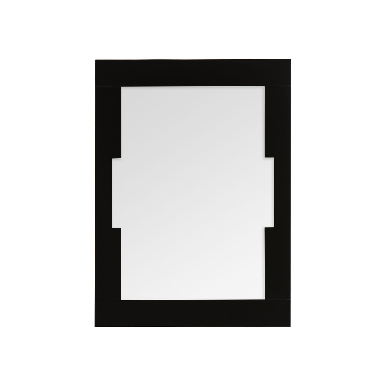 Premier Housewares Osaka Wall Mirror, MDF, Black, 2 x 80 x 60 cm