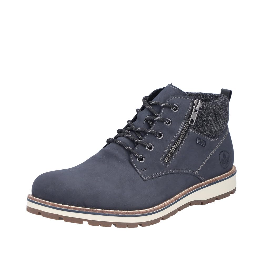 Rieker Men's 38409 Lace-Up Boots, Blue 14, 40 EU