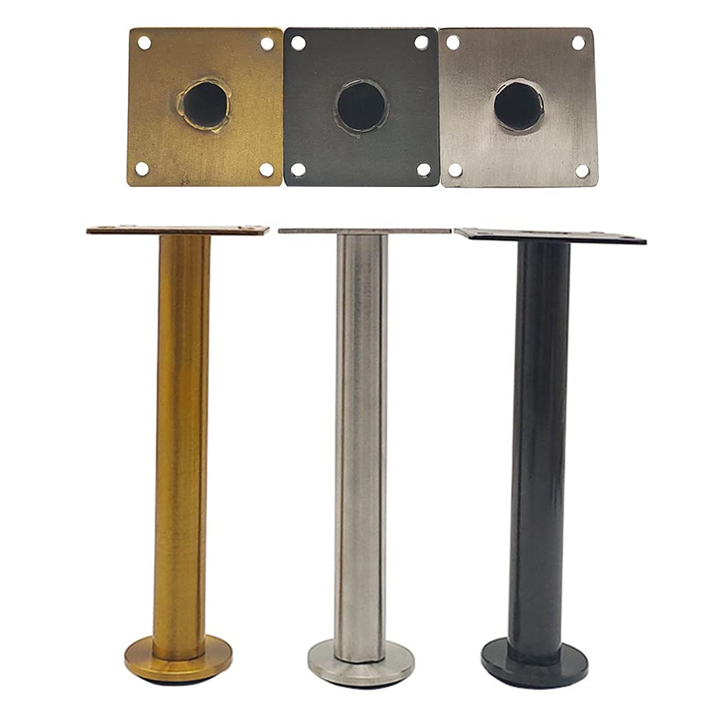 Gambe per mobili, Piedini regolabili for mobili, gambe for divani, for armadi in acciaio inox, for tavoli, piedini for, for e scrivanie in metallo, argento, 4 pezzi(30cm)
