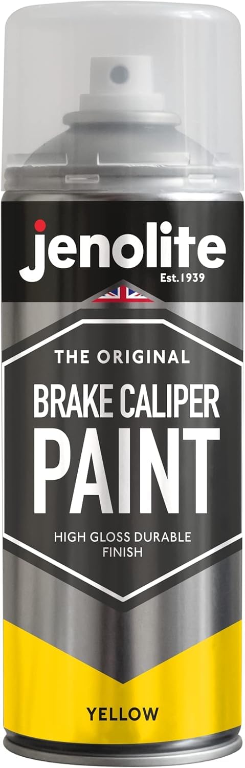 Sponsored Ad – JENOLITE Brake Caliper Spray Paint | YELLOW GLOSS | Brake and Caliper Restoration Spray Paint | Durable Finish, Heat and Petrol Resistant | 400ml | RAL 1018