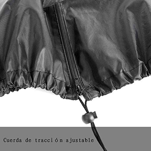 Voarge Parasol beschermhoes, 190 x 30 x 50 cm, PVC-coating met ritssluiting, outdoor afdekking voor parasol, paraplu… - Afbeelding 4