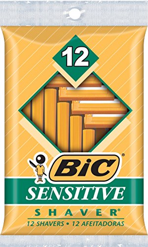 BIC Sensitive Shaver Men's Single Blade Disposable Razor, 144 Count