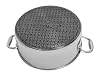 Hell's Kitchen Hybrid 7.5 Qt Pot and lid, Tri-Clad Stainless Steel and Nonstick Ceramic, PFAS Free, no PFOA, no PTFE, no Teflon, Non Toxic Cookware, Metal Utensil Safe, All Cooktops and Oven Safe #4