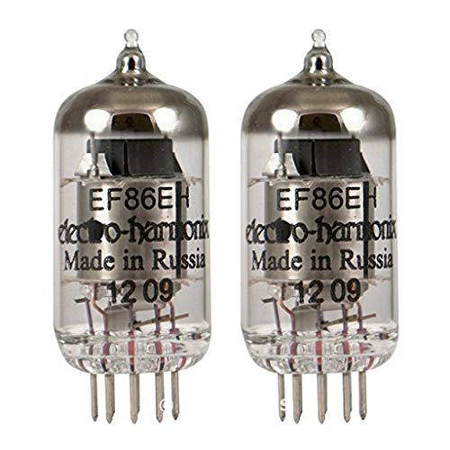 Brand New Gain Matched Pair (2) Electro-Harmonix EF86 / 6267 Vacuum Tubes