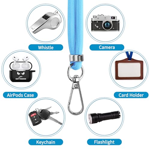 Cell Phone Lanyard 2 Pcs-1 Pcs 30"(Neck Strap×1)+8"(Wrist Strap×1) Black - Photo 112 sur 115