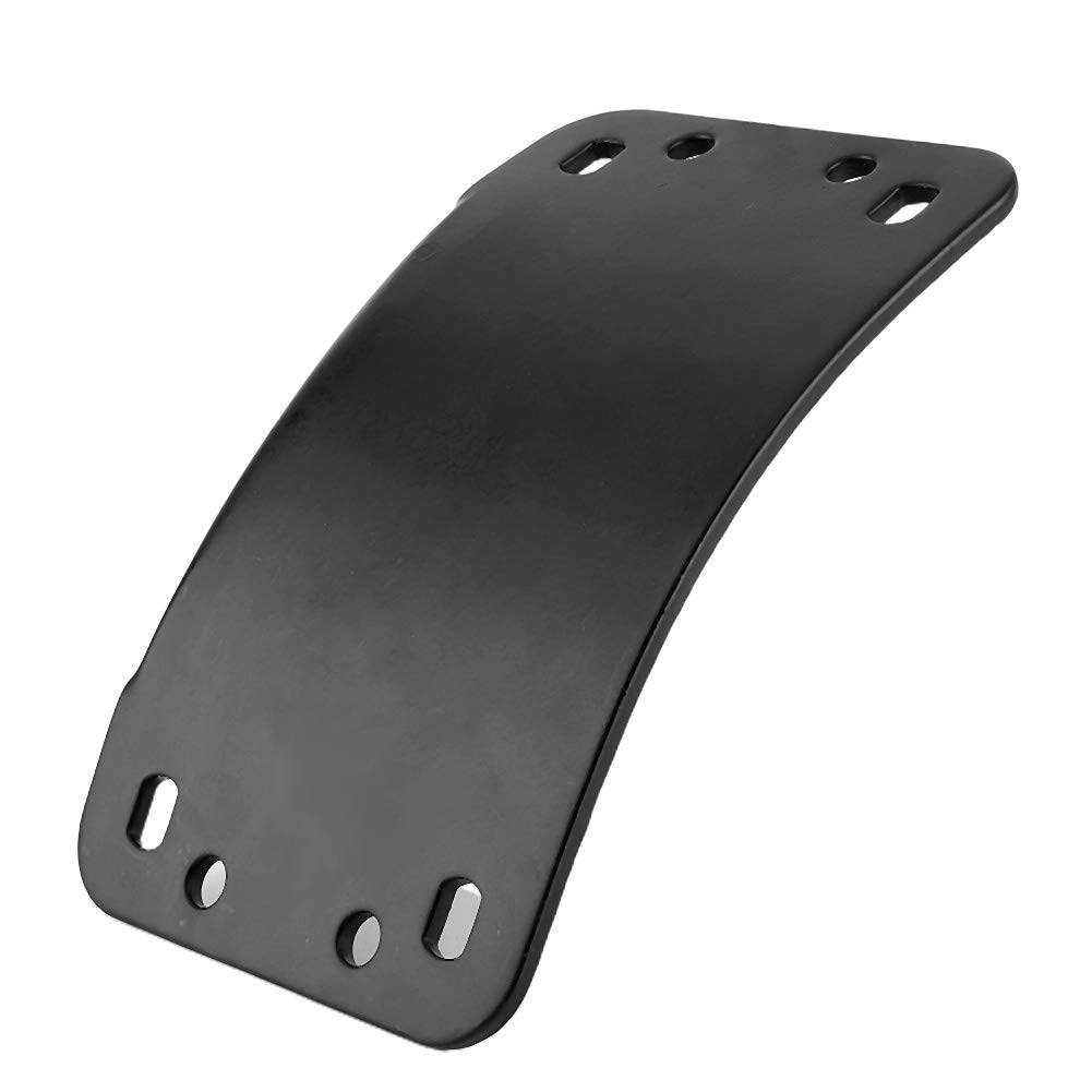 Qiilu Support de Plaque d'immatriculation à Montage latéral, Kit de Support de feu arrière de Plaque d'immatriculation à Montage latéral adapté pour Moto Cruiser/Bobber/Chopper avec essieux 3/4in