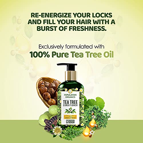 Image of Himalayan Organics Tea Tree Conditioner with Bhringraj Extract | Hair Fall Control | No Parabens, Sulphate & Mineral Oil | 300ml