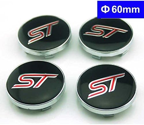 4pcs W188 60mm Car Styling Accessories Emblem Wheel Hub Caps Center Cover ST For Ford Focus 2 Focus 3 FIESTA Kuga FUSION ESCAPE EDGE
