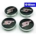 4pcs W188 60mm Car Styling Accessories Emblem Wheel Hub Caps Center Cover ST For Ford Focus 2 Focus 3 FIESTA Kuga FUSION ESCAPE EDGE