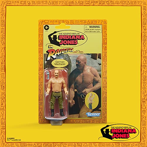 Hasbro Indiana Jones and the Raiders of the Lost Ark Retro Collection German Mechanic 9.5-cm Action Figure - Image 2