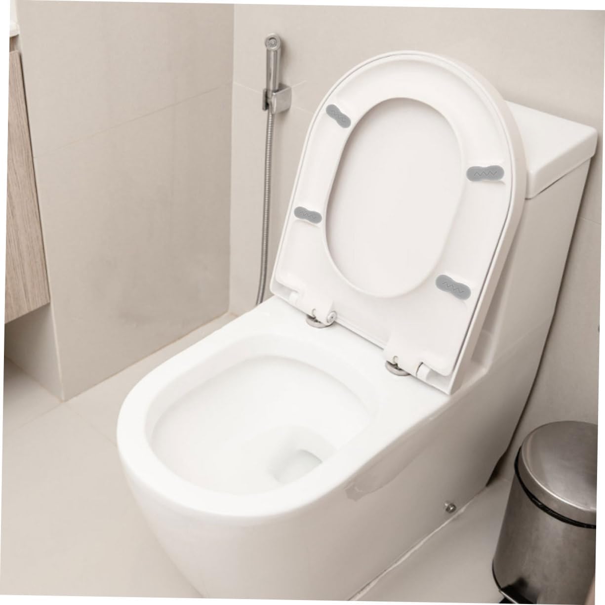 40pcs Toilet Seat Bumper Pads Plastic Cushion Gasket for Noise Reduction Easy Installation for Standard Toilet Seats for Bathroom Use