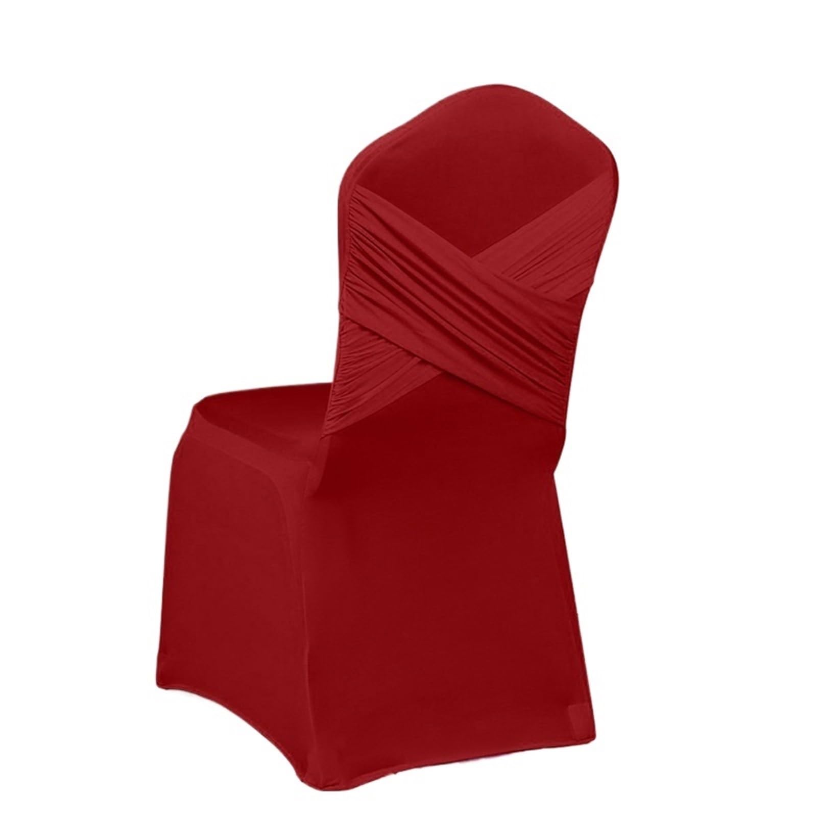 RRYPBOVG Wedding Chair Cover 10-1PC Wedding Chair Covers Spandex Stretch Slipcover Two Cross Swag Back Design Restaurant Banquet Hotel Dining Party