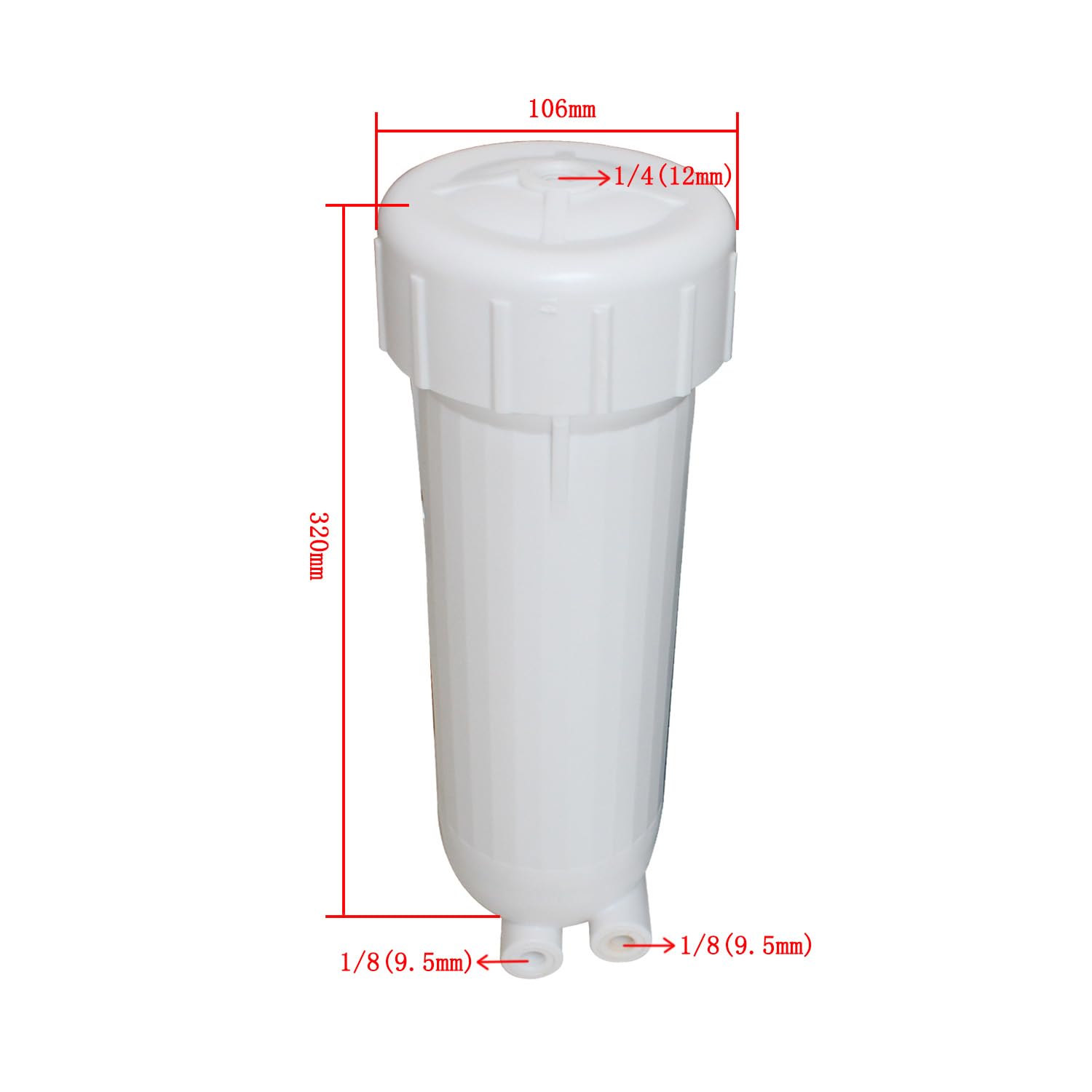 Housing Membrana Osmosi Inversa 1812/2012 - Con Raccordi 1/4" E Chiave Per Filtri Acqua 50-125GPD - Foto 7