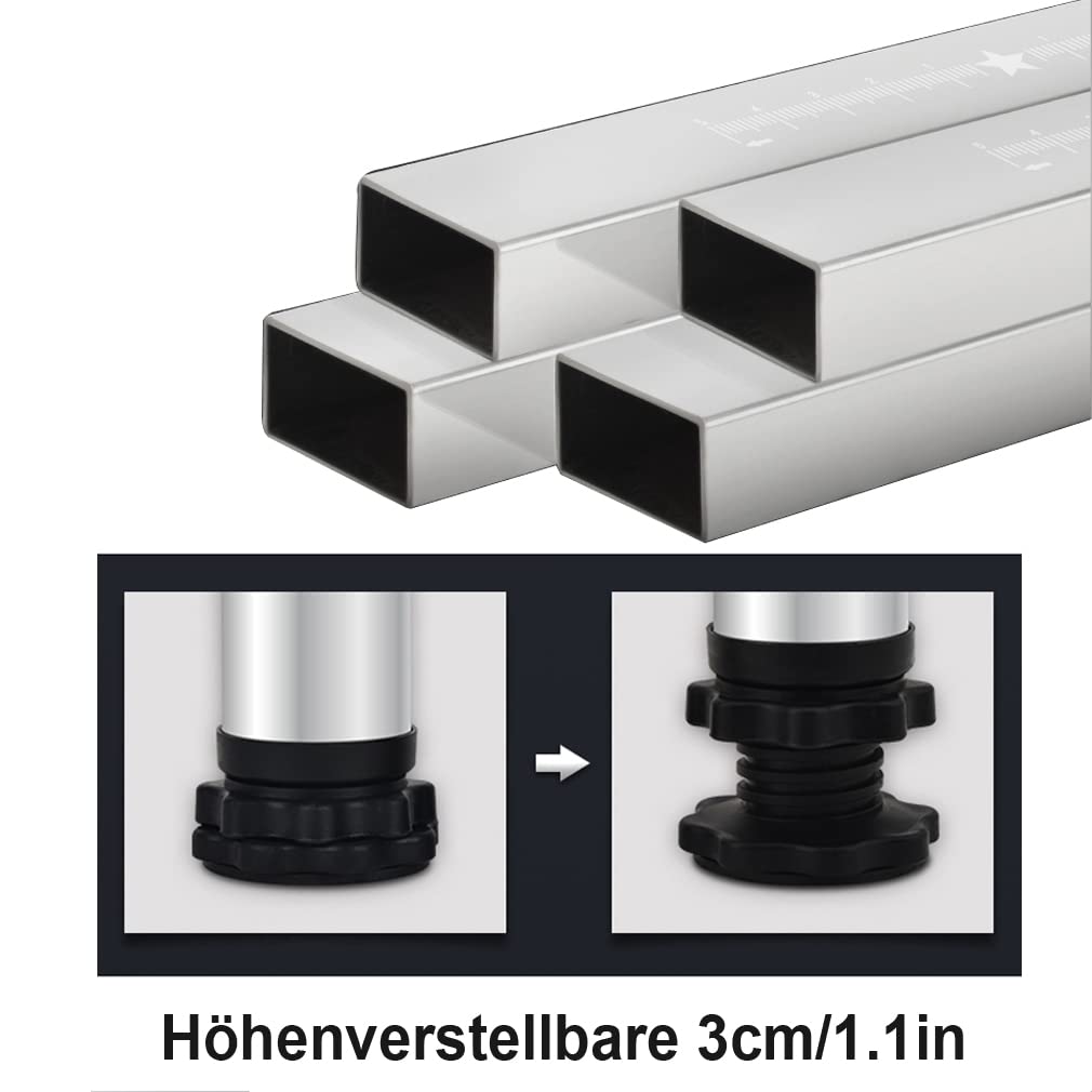 Tiefkühltruhe Untergestell 50-75cm Kühlschrank Verstellbare Sockel Möbelträger füR Geschirrspüler FüßEhöHen 25cm Cabinet Machine Erhöhung Regal Antivibrationsmatte