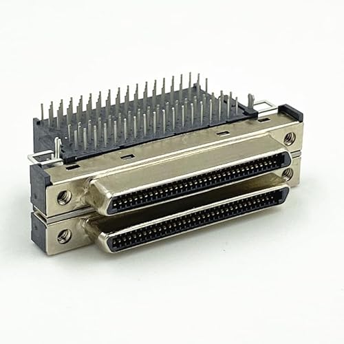 SCSI VHDCI68 VHDCI 68P V68 V.68 Single-Layer Female Adapter 90 Degree Plug-in VHDCI 68P Female Connector(Double-Deck Type)