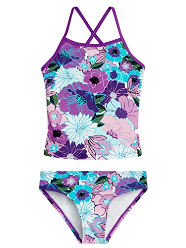 Image of Kanu Surf Girls' Melanie Beach Sport 2-Piece UPF 50+ Banded Tankini