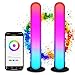 RGB Lampade LED, CGN Lampada Gaming Bluetooth con App Control 16 Milioni di Colori e Modalità Musica Smart Luce d'atmosfera LED Light Bar per PC,TV, Giochi, Camera, Fotografia, Feste, Casa (2PCS)