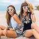 BOOMTOP 8 Stück Herz Sonnenbrille Weiß Herz Brillen Hochzeit JGA Brille Damen Vintage Hippie Brillen Personalisiert Lustige Partybrille mit Stift Junggesellenschied Deko für Karneval Mottoparty