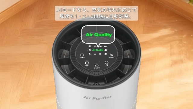 Amazon.co.jp: RTTUPCB 空気清浄機 小型 卓上 【AI自動運転・360°循環
