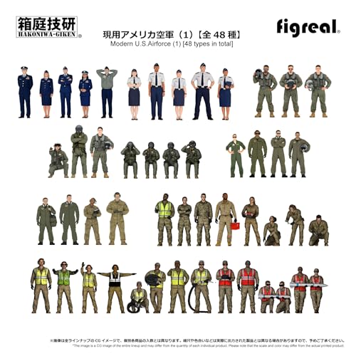 Figura 1/144 U.S. Air Force Set de 8 Mecánicos miniatura 3
