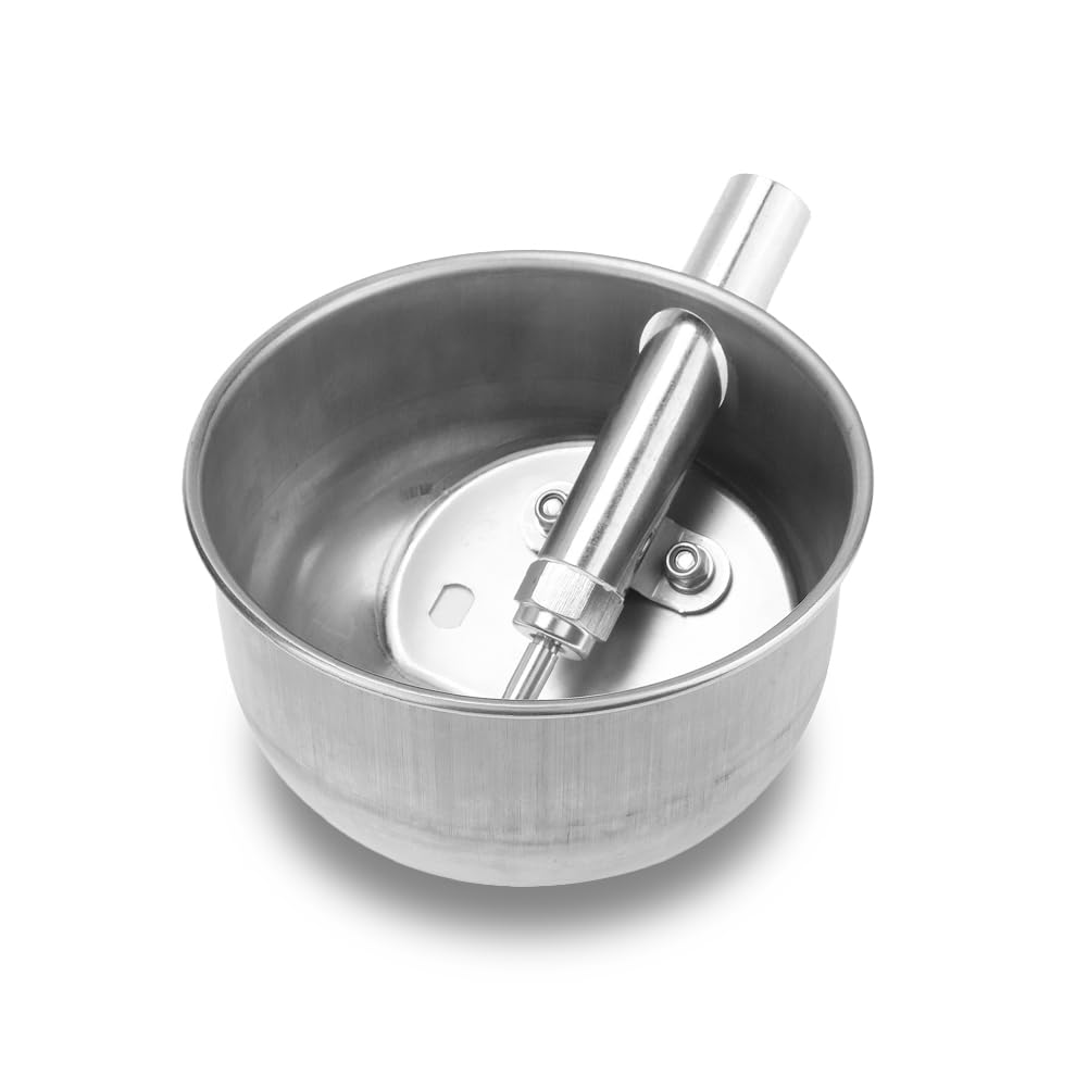 Joyzan Automatic Pig Waterer, Stainless Steel Auto Water System Livestock Waterer Bowl Dispenser Hog Sow Swine Drinking Drinker 1/2inch Nipple Hogs