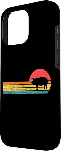 Vista 50 de iPhone 12 mini Retro Vintage Sunset Cute Show Pig Lover Case