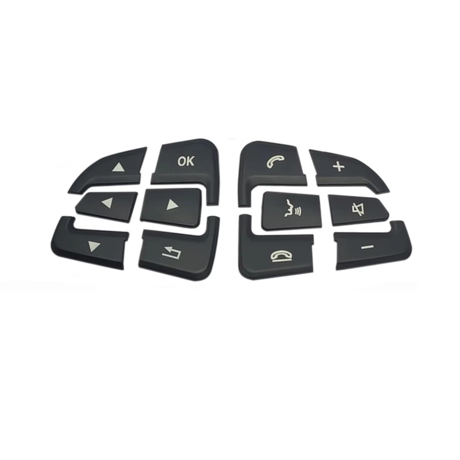 Interior Button Sticker Compatible with Benz for GLS 2016-2019 Car Steering Wheel Button Cover Trim Lnner Decoration Sticker