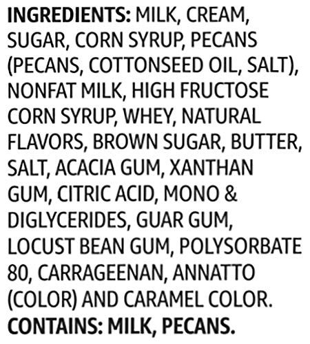 Amazon Brand - Happy Belly Butter Pecan Ice Cream, 48 Fl Oz (Frozen)