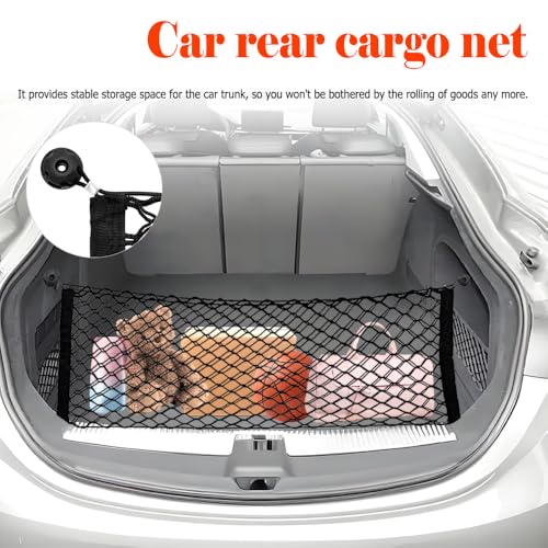 Image of Car Trunk Storage Organizer, Small Ceiling Cargo Net, Suitable for SUV, Pickup, Truck Bed, and Other Vehicles (L)