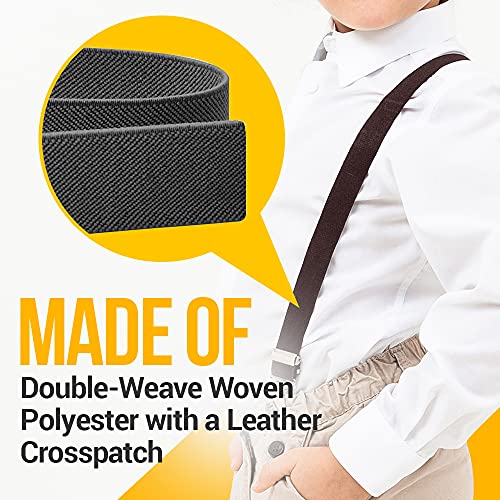 Hold’em Elastic Y-Back Suspenders For Kids, Adjustable Kids Suspenders With Metal Clip Braces, Durable 22-Inch Peach Suspenders For Boys & Girls, 7 Months To 3 Years Old #TOP5